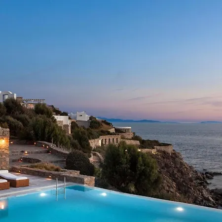 Excellent Mykonos Psarrou Delta 5 Bedrooms Stunning Sea Views Psarrou Villa
